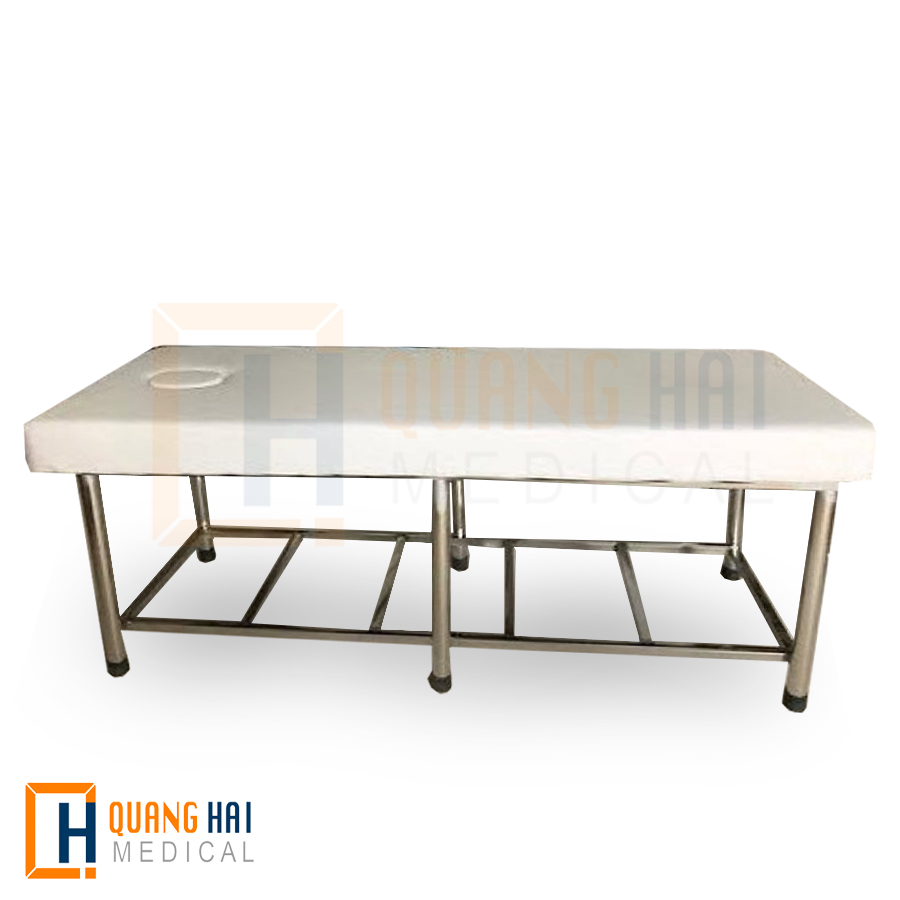 Giường spa inox nệm bọc simili G12