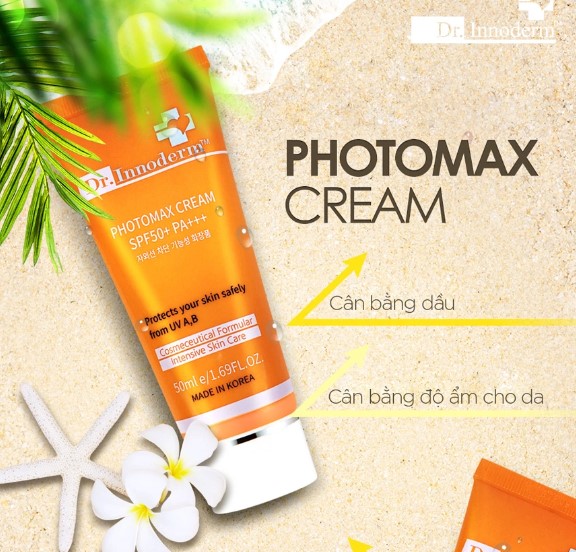 Kem Chống Nắng vật lý Photomax Cream SPF50+ PA+++ Dr.Innoderm